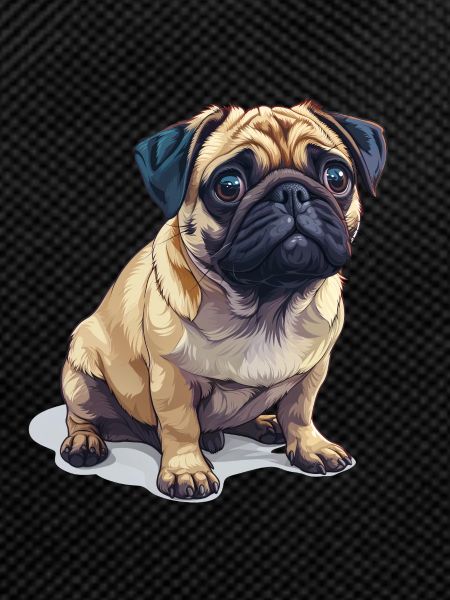 Cute little pug
