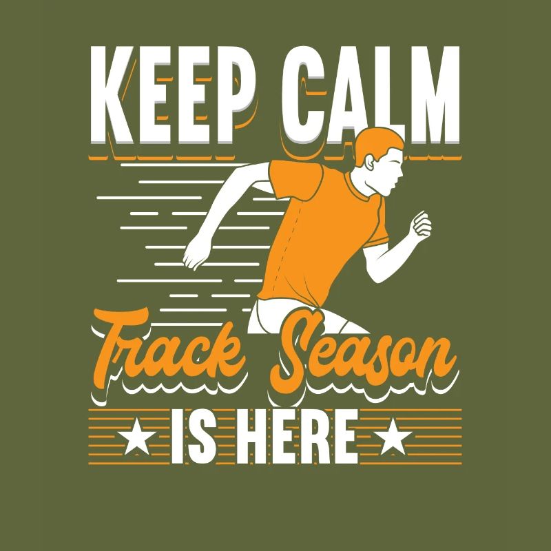 Keep Calm Track Season est là Athlétisme