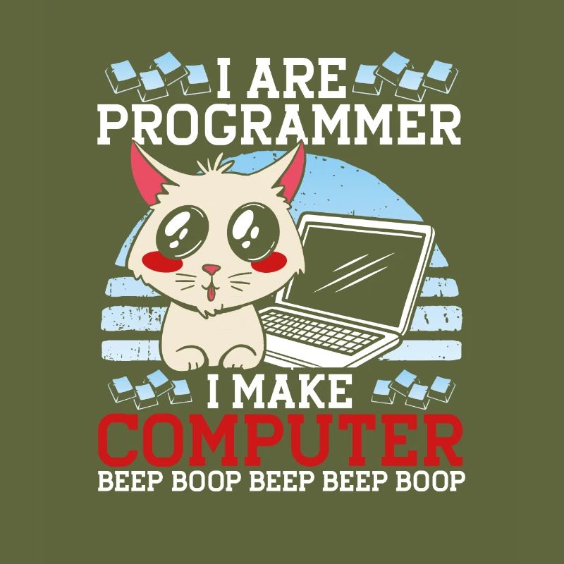 Je suis programmeur Funny Cat Coder Computer Kitty