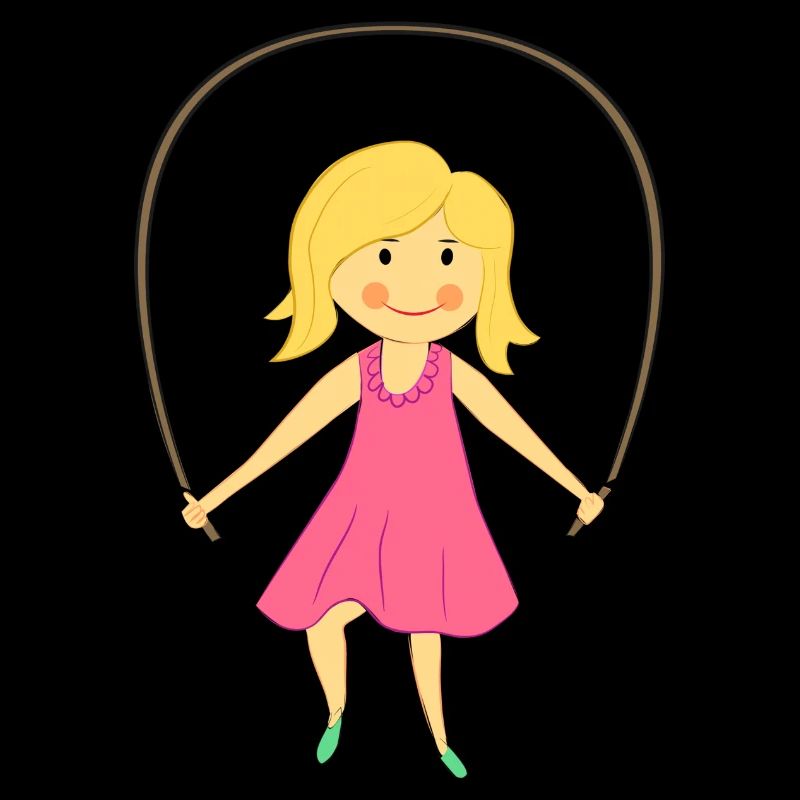 Maria plays jump rope