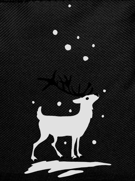 Reindeer in the snow
