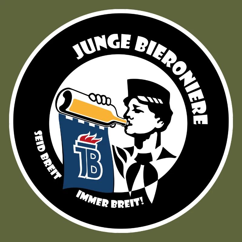 junge Bieroniere Button