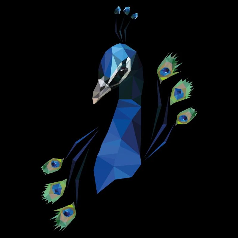 blue peacock