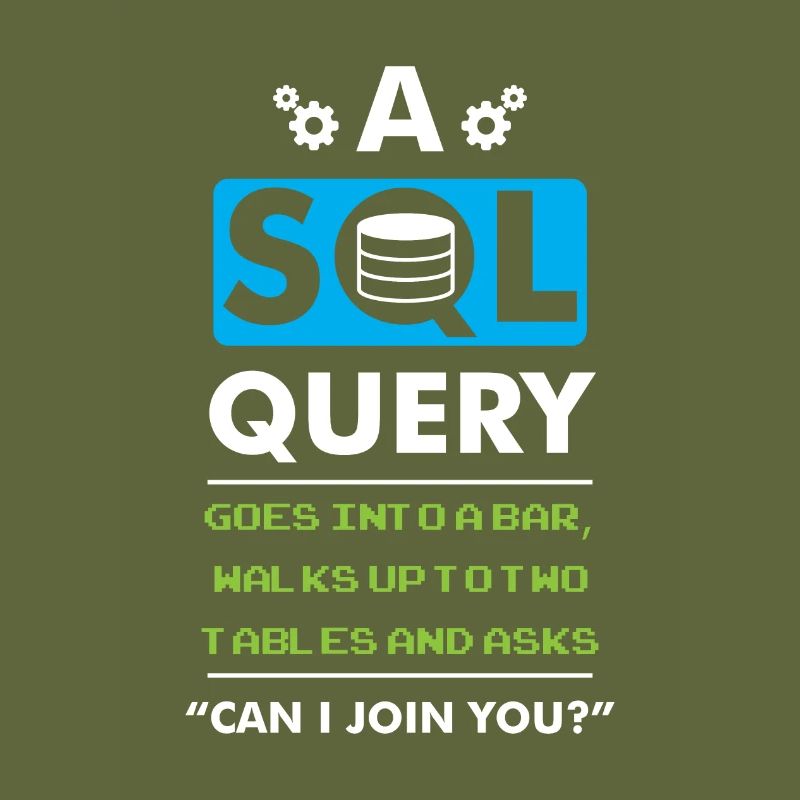 A SQL Query Goes Into A Bar Datenbank Entwickler