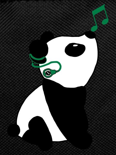 Panda with cochlear implant
