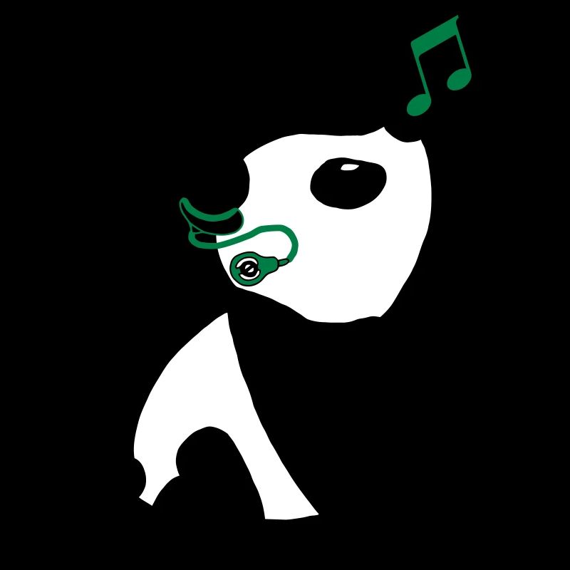 Panda with cochlear implant
