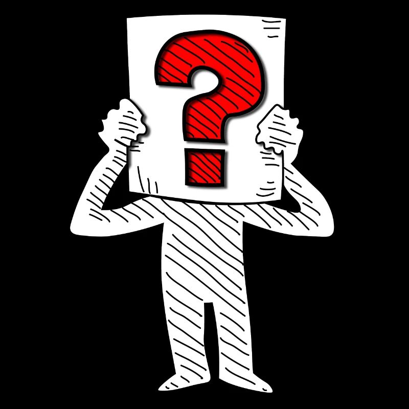 Question, question mark, questioner, unknown