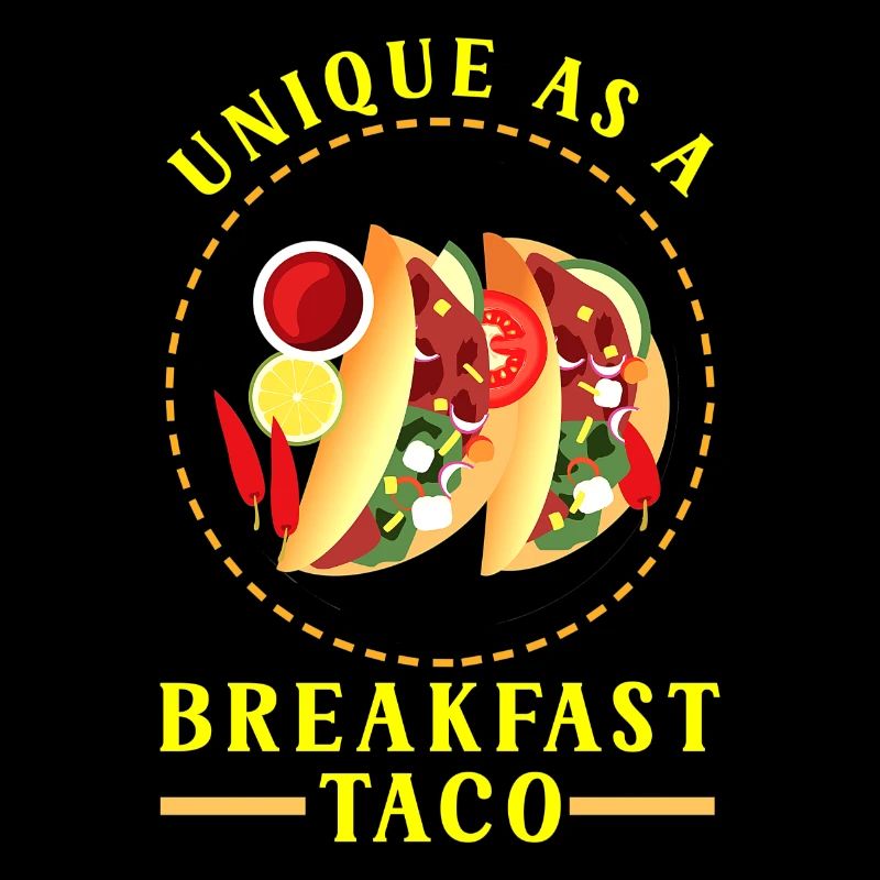 Unique As A Breakfast Taco Funny Jill Kawaii