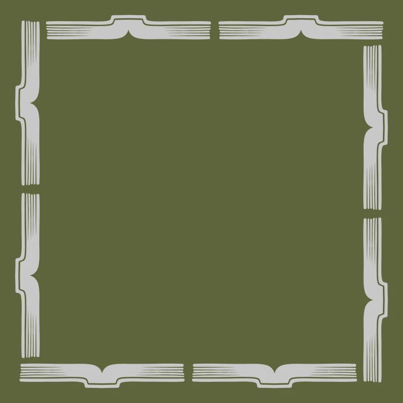 Books Square Frame Border