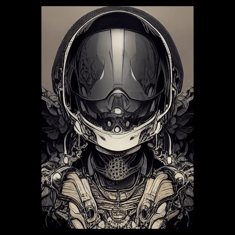 Abstract foreigner on a stick