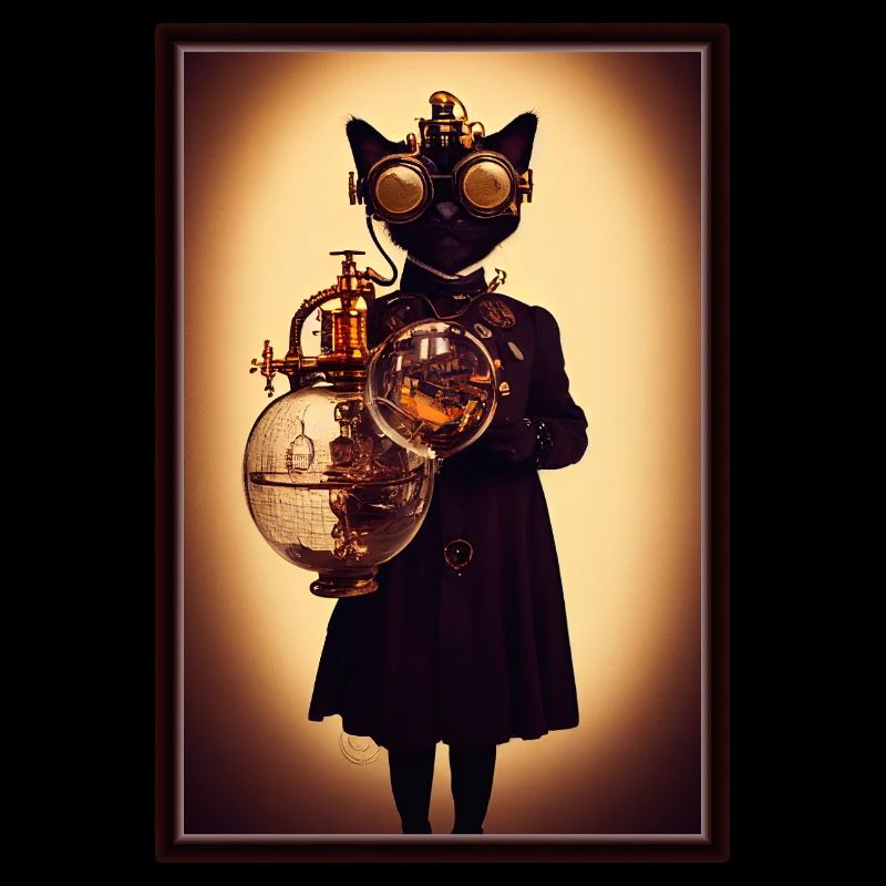 Steampunk-Katze