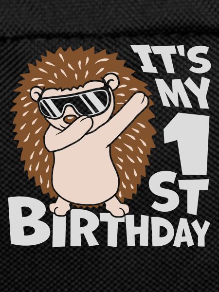 dabbing hedgehog 1st birthday