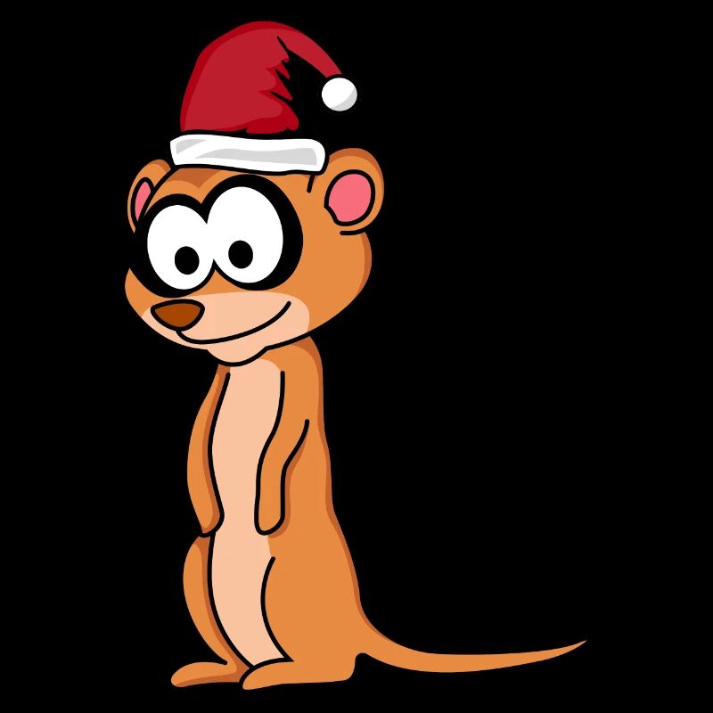 Erdmännchen Comic Weihnachten