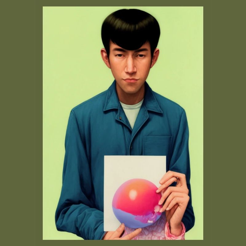 Bubble Gum Kunst Bild - Selfie Artwork on LSD