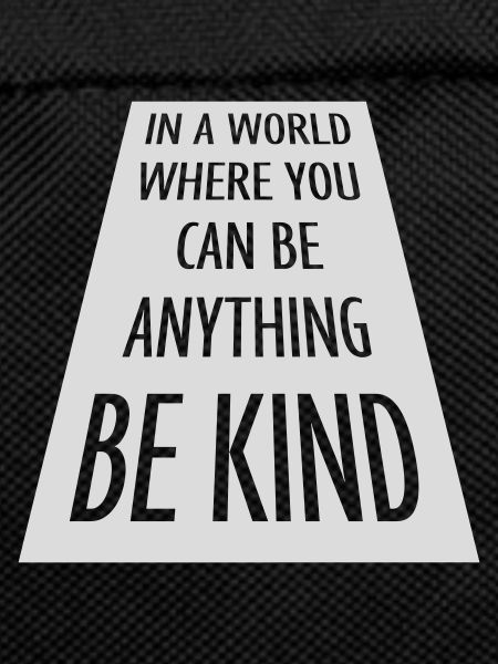 you can be kind