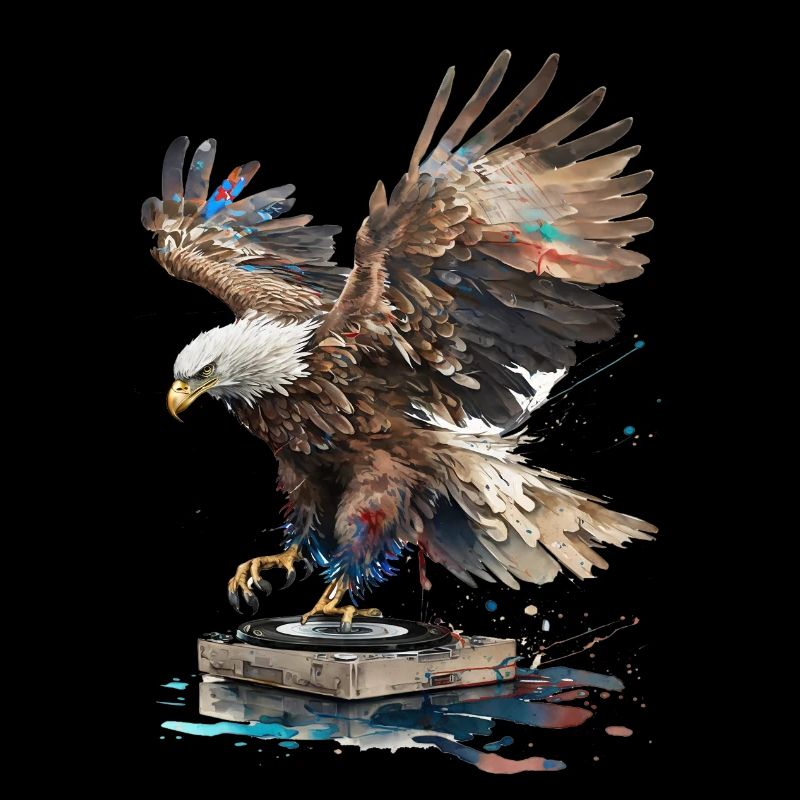 DJ grattant Eagle