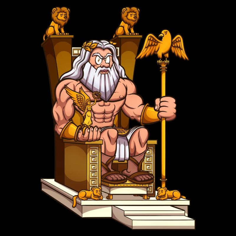 Zeus On Throne