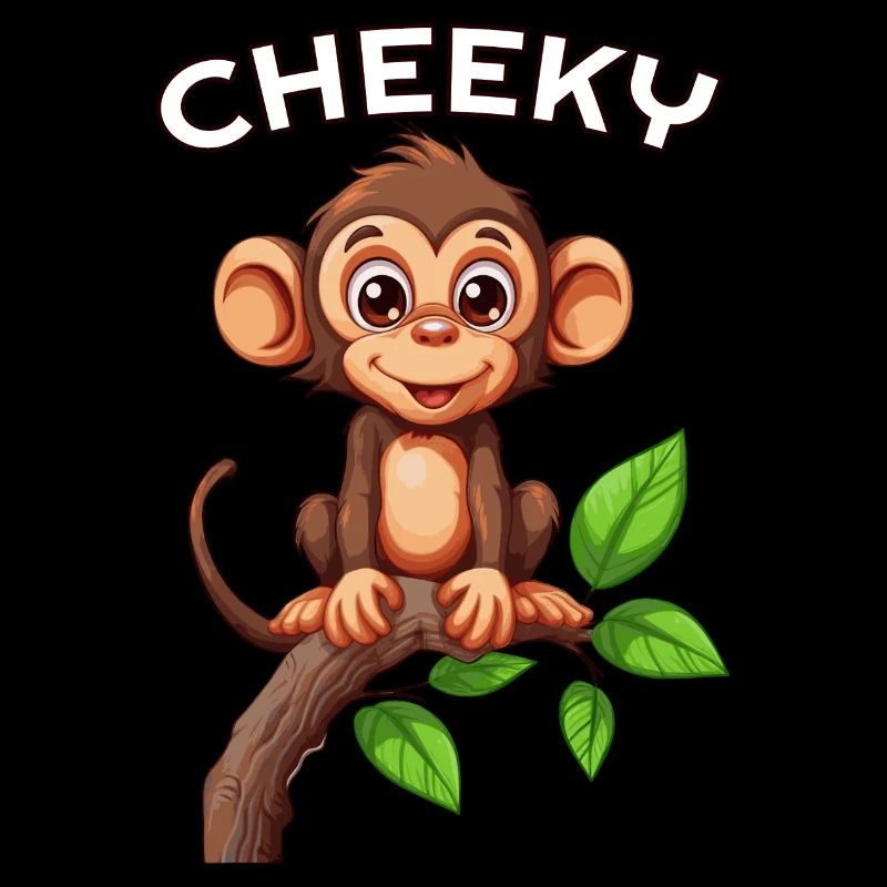 Cheeky Jungle Vibes Monkey