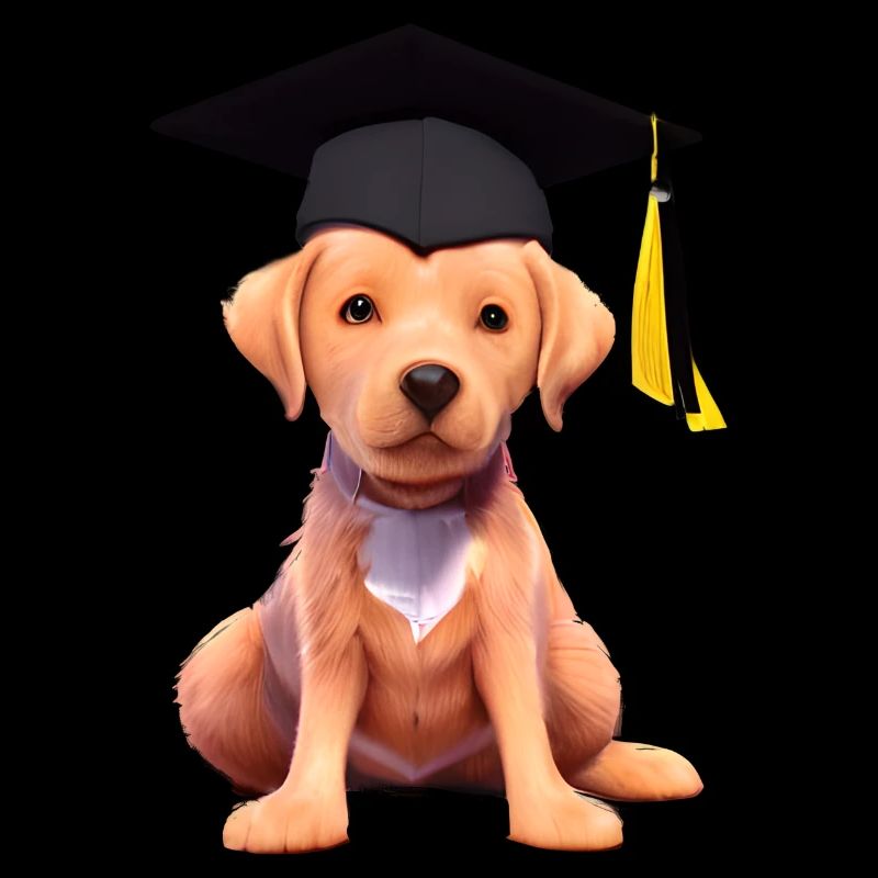 Bachelor Labrador Studium Hunde Schulabschluss