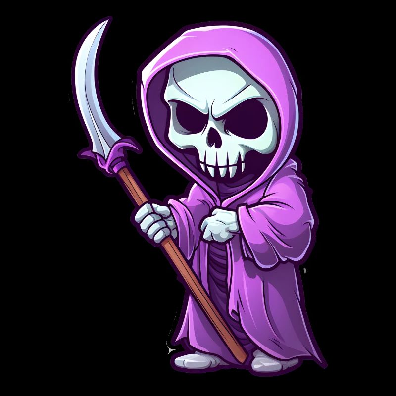 Graffiti Grim Reaper Sticker