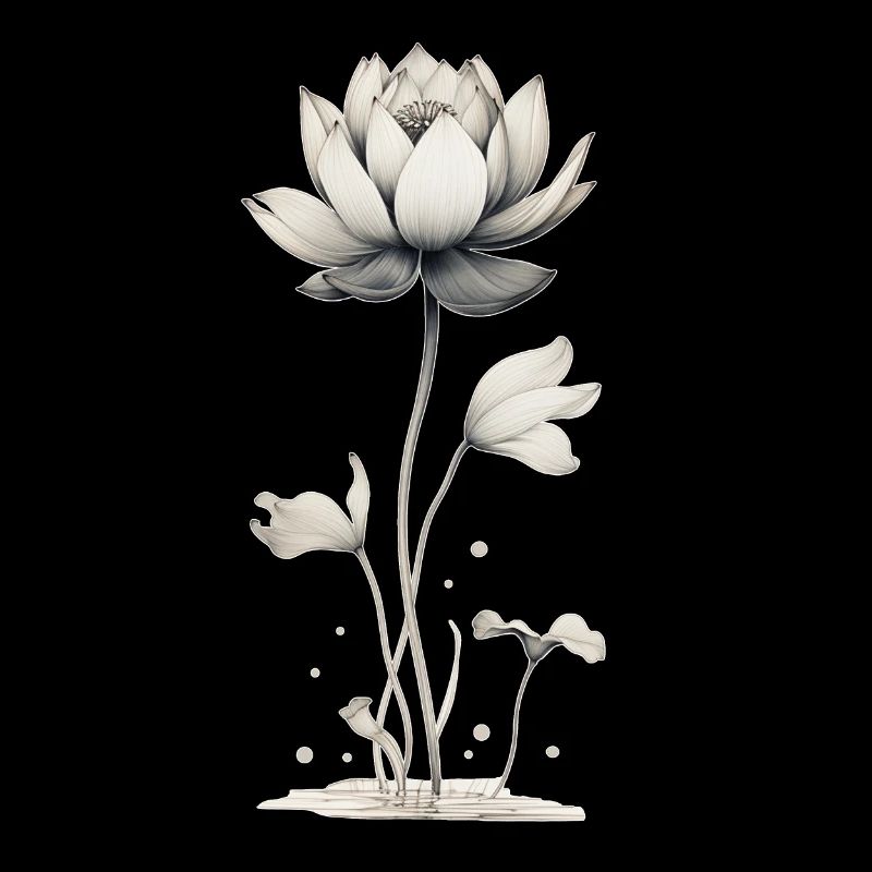 Nénuphar en fleur de lotus