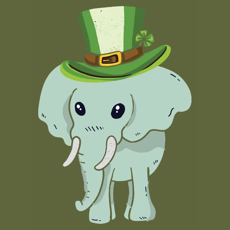 Dancing Elephant on St. Patrick´s Day