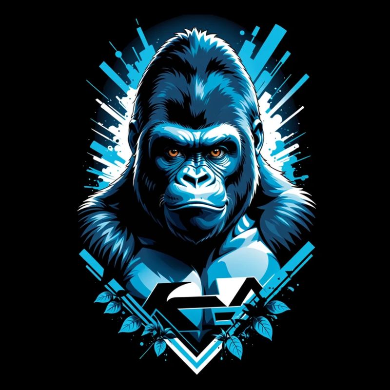 Gorilla with Gold Chain