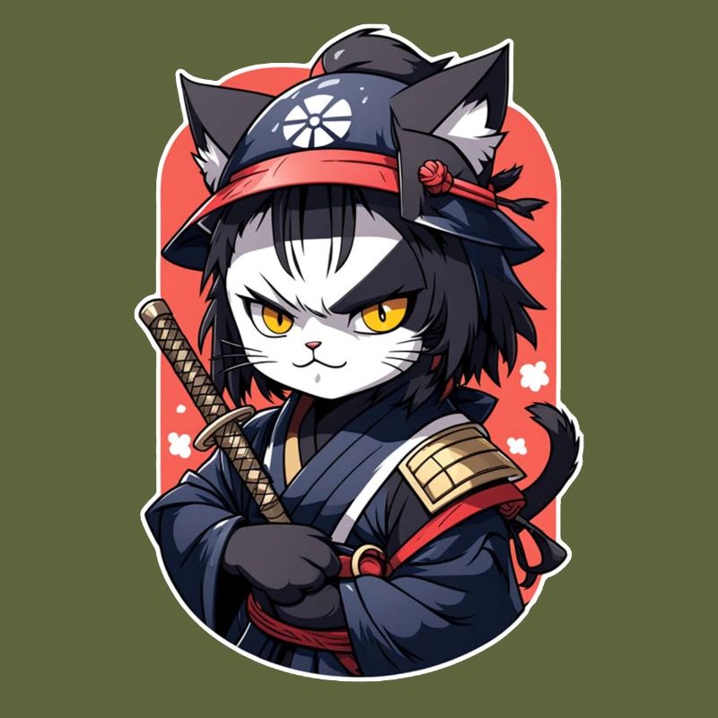 Ninja Cat - Samurai Kitten
