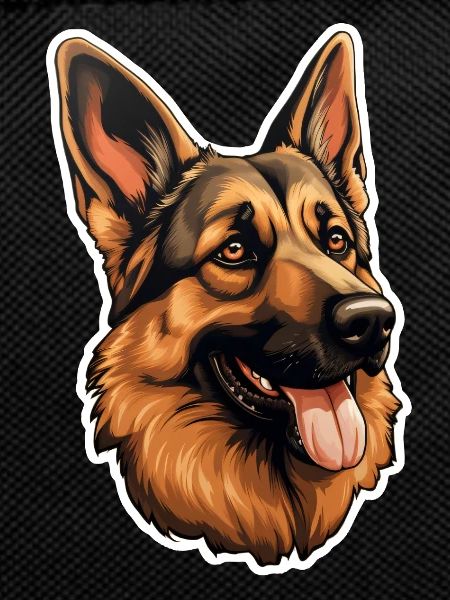 German Shepherd's Head German