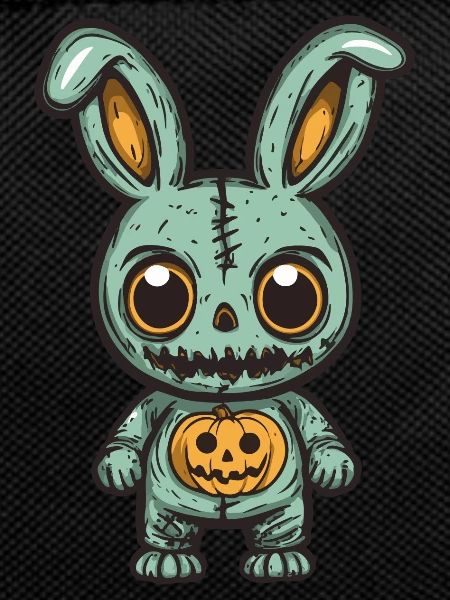 Bunny Halloween Funny Zombie