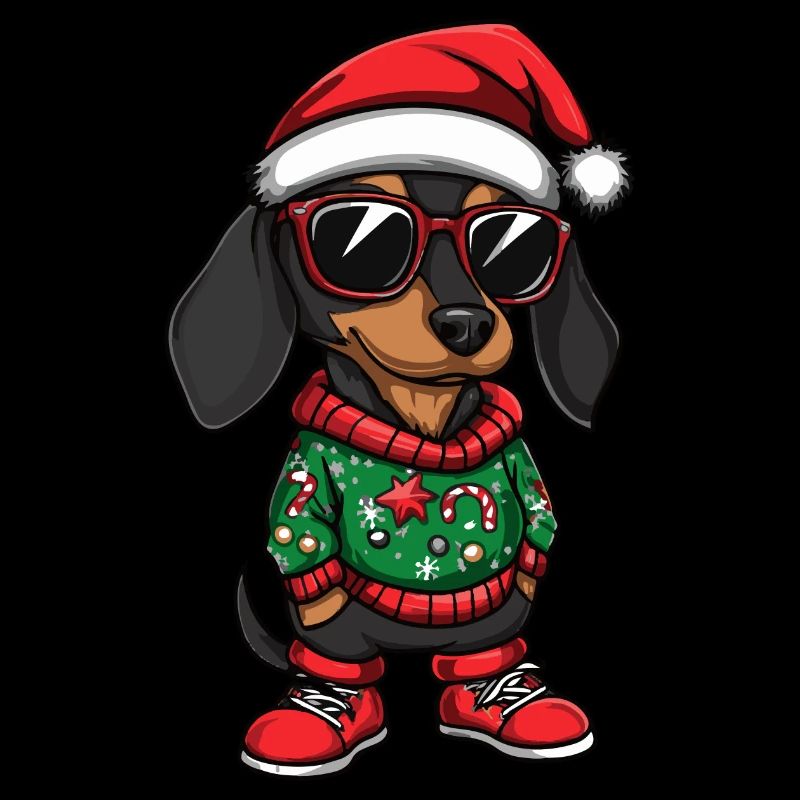 Teckel Chien Noël Noël Teckel