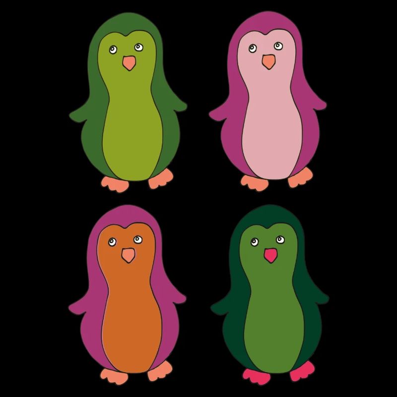 pinguine bunt