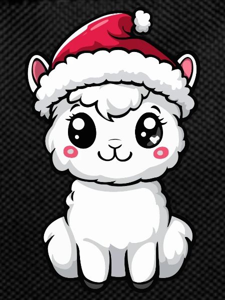 Alpaca Llama Christmas Cute