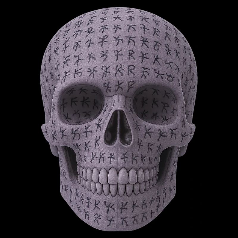Viking Runen Skull