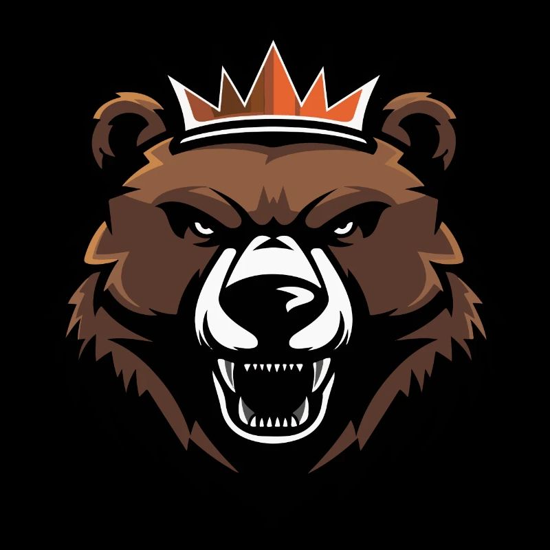 Bär Kopf Krone