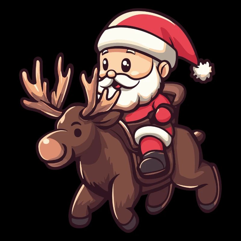 Elch Weihnachtsmann