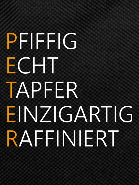 Peter Name Geschenk