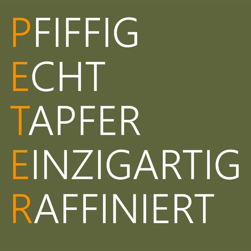 Peter Name Geschenk