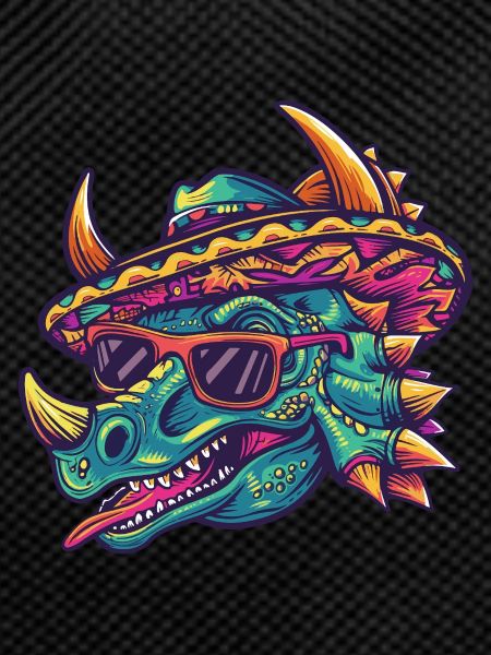 Dinosaur triceratops Sombrero