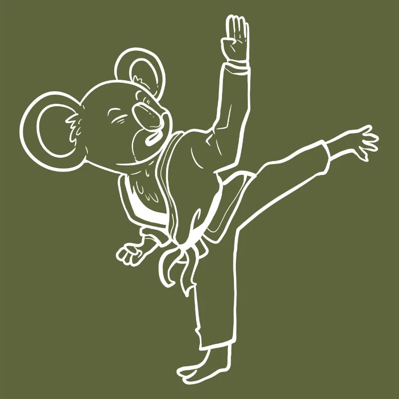 Koala Bear Karate Karate Instructor Geschenk
