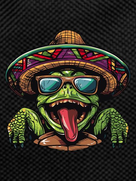Turtle Comic Funny Sombrero