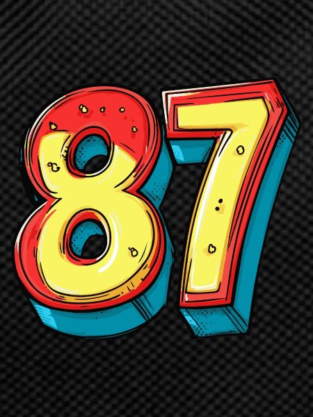 87 Number Symbol