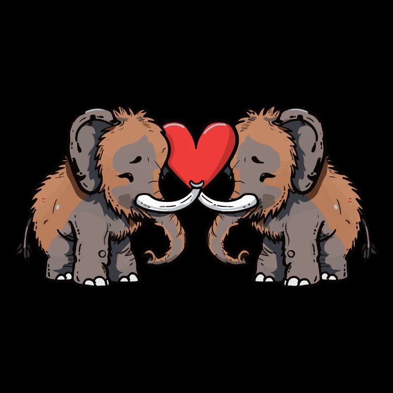 Mammut Paar Valentinstag