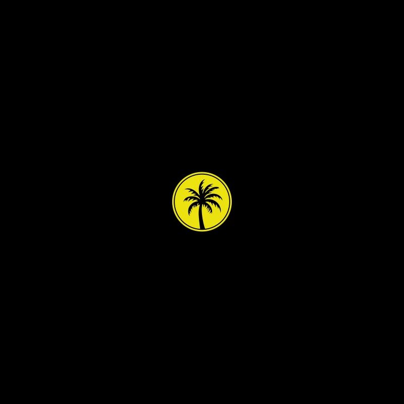 Palm tree line icon