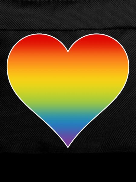 Coeur arc-en-ciel