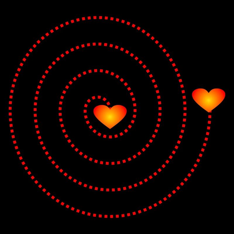 Spirale coeurs - Herzmenschen