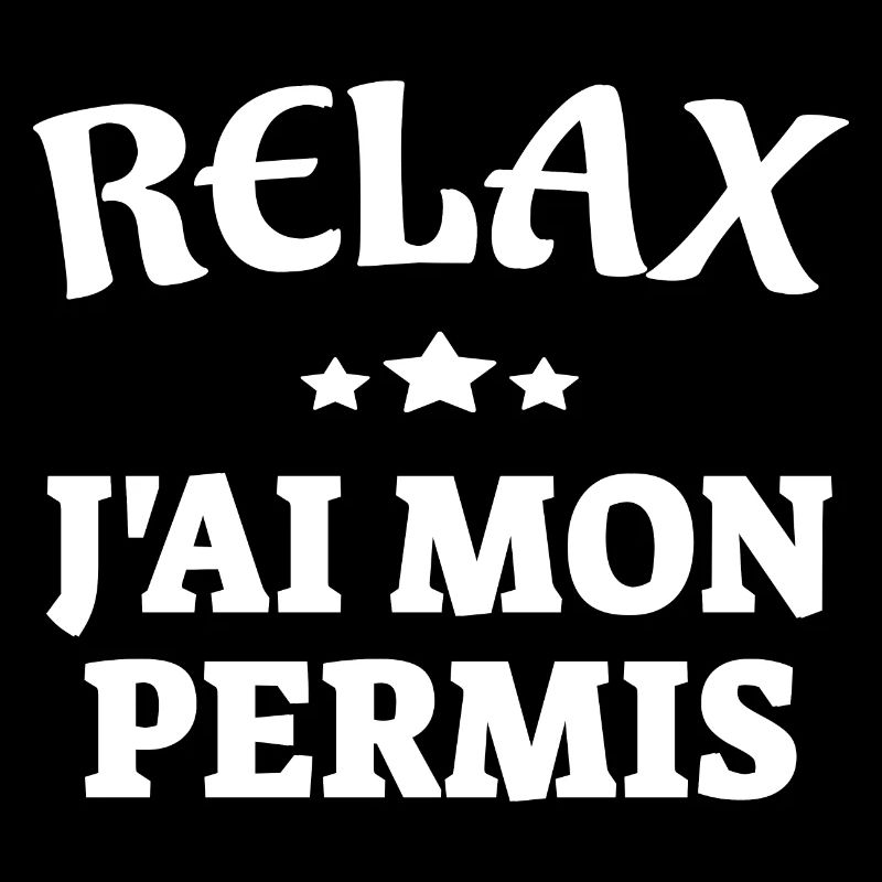 Relax - J'ai mon permis (White)
