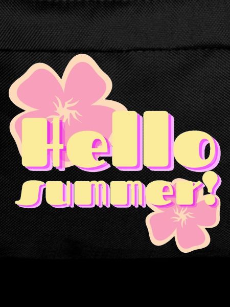 Hello Summer Retro Pastel Flowers