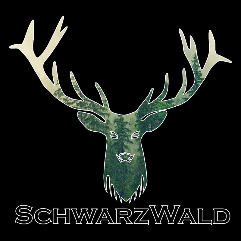 Schwarzwald Hirsch - Wald