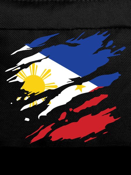 Philippines - national flag, scratches, cracks